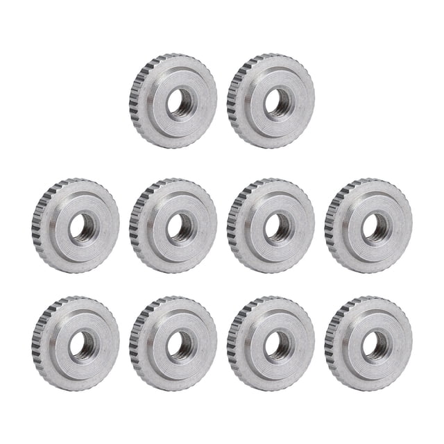 Knurled Thumb Nut, Hand Tightened Firm Thumb Screw Thin Type For Machine Tools For 3D Printer Beds For Cabinets