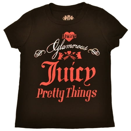 Juicy Couture Women T-shirts - Juicy Couture Little Girls (2T-6x) Pretty Things Bling Shirt
