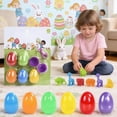 thumbnail image 4 of Loespoir Easter Egg Insect 12 Trick Toy, Egg Children's Handmade Craft Kit, Interactive Spring Party Toy, for Play, Gift, Easter Hunt, Educational and Fun Activity(B), 4 of 5