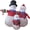 Snowman Family, variant on Brite Star Inflatables Lights, 4ft, Red/Green/White — Residential Use, Standard Application
