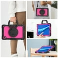 thumbnail image 6 of For Lenovo Tab K10/M10 Plus (2nd Gen) Case 10.3 inch, 360 Rotating Shockproof Cover with Stand, Handle, Shoulder Strap (TB-X6C6/TB-X606), Rose Panel, 6 of 7