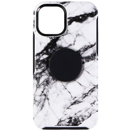 OTTERBOX + PopGrip Symmetry Series Case for iP12/iP12 PRO - White Marble