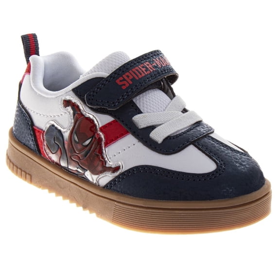 Marvel Spiderman Design Boys Court Sneakers (Toddler Little Kids), Navy White, Size: 7