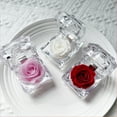 thumbnail image 6 of Preserved Rose Real Fresh Rose in Mini Clear Ring Box, Eternal Flower Rose Gifts for Women Mom Girlfriend Grandma, Mothers Day, Anniversary, Valentines, Christmas, Birthday (White), 6 of 6