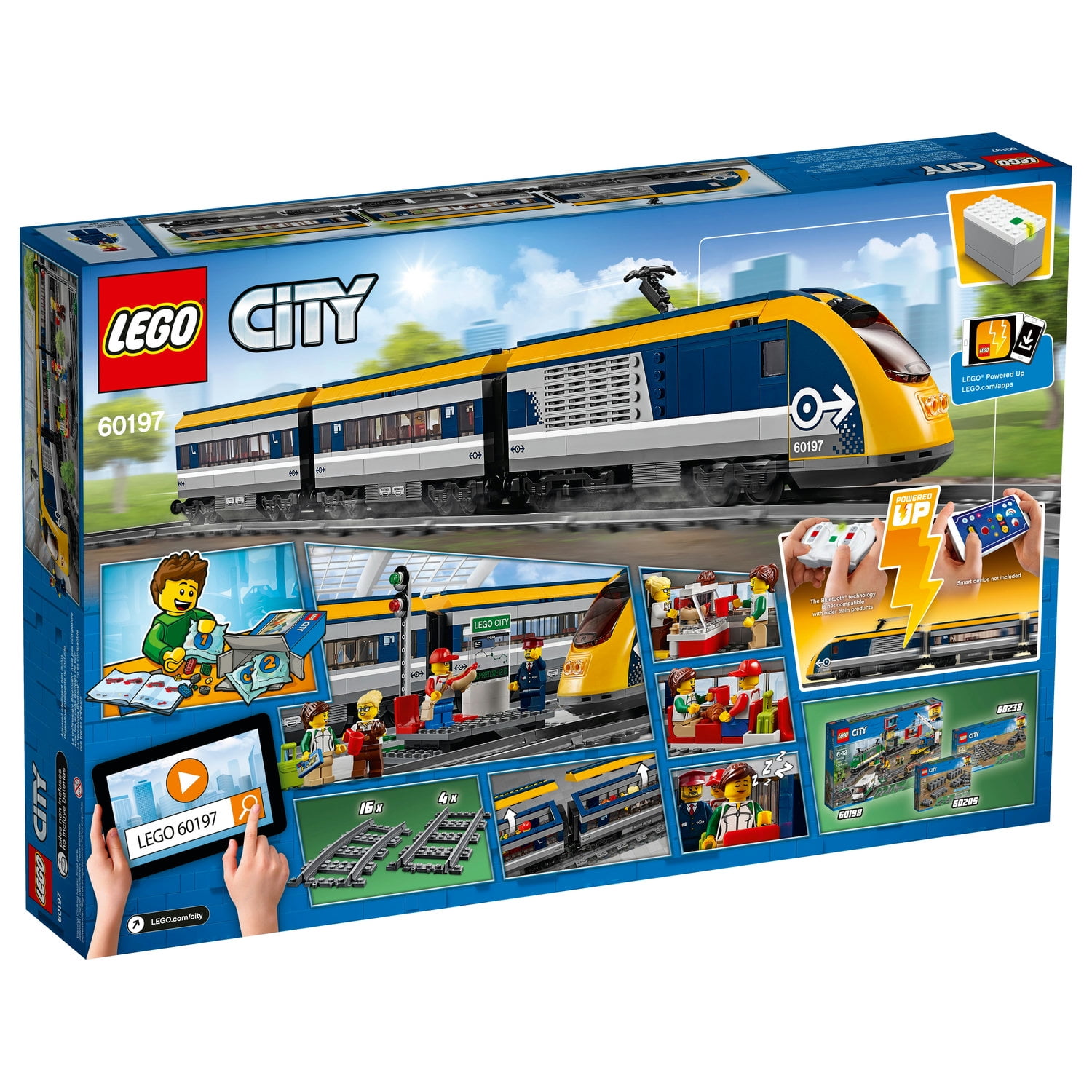 Citron mode Forskel LEGO City Passenger Train 60197 - Walmart.com