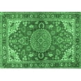 thumbnail image 1 of Ahgly Company Indoor Rectangle Persian Emerald Green Traditional Area Rugs, 4' x 6', 1 of 4
