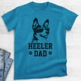 thumbnail image 2 of Heeler Dad, Unisex Men's Shirt, Australian Cattle Dog, Heeler Owner, Funny Dog Dad Gift, Heather Blue, 3X-Large, 2 of 6