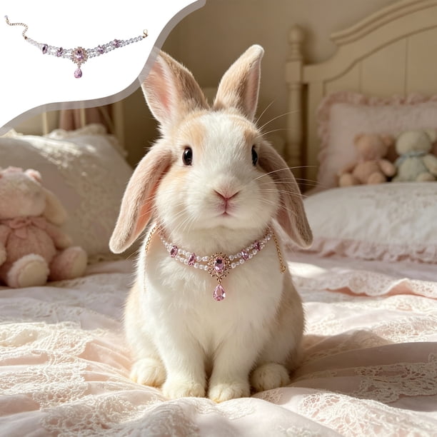Collar ajustable de cristal con diamantes de imitación para mascotas: joyería brillante para perros y gatos pequeños y medianos, ideal para bodas, fiestas y ocasiones especiales. Un lindo regalo