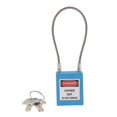 thumbnail image 1 of Cerradura de aislamiento Wosthever de bloqueo de cable de acero inoxidable 7 colores Azul, 1 of 1
