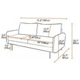 thumbnail image 6 of Enor Furniture Casey 70" Upholstered Modern Velvet Sofa in Green, 6 of 8