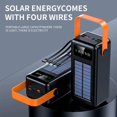 thumbnail image 2 of TUTT 60,000 mAh Solar Power Bank | Fast Charging | Built-In Cables | Flashlight | PowerBanks PD 22.5W Portable Phone Mobile Charger, 2 of 10