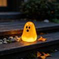 thumbnail image 4 of 50pcs Lighted Mini Ghost Halloween Figurine, Glowing Little Ghost Trinket for Tabletop, Mantel, Shelf, Entryway and Party Display, Cute Seasonal Accent for Spooky Home Decoration, H, 4 of 7