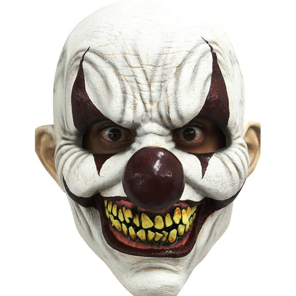 Ghoulish Chomp Clown Fancy-Dress Costumes for Adults with Detailed Painted Finish for Ages 14 