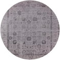 thumbnail image 1 of Ahgly Company Machine Washable Indoor Round Industrial Modern Dark Goldray Area Rugs, 6' Round, 1 of 7