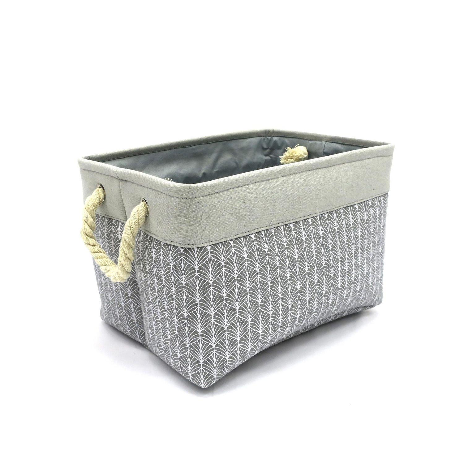Hometrends Printed Fabric Basket Small