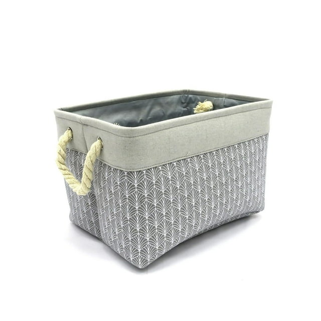 Hometrends Printed Fabric Basket Small