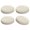 Sensitive color, variant on Hugjasmine Pack Of 4 Elastic Round Stool Cover Faux Seat Slipcovers Water Resistant