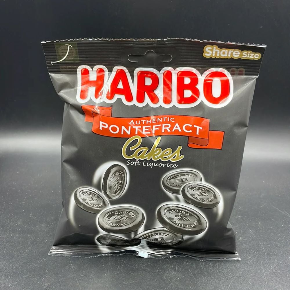 Haribo Authentic Pontefract Cakes Soft Liquorice Bag 160g (Pack of 12)