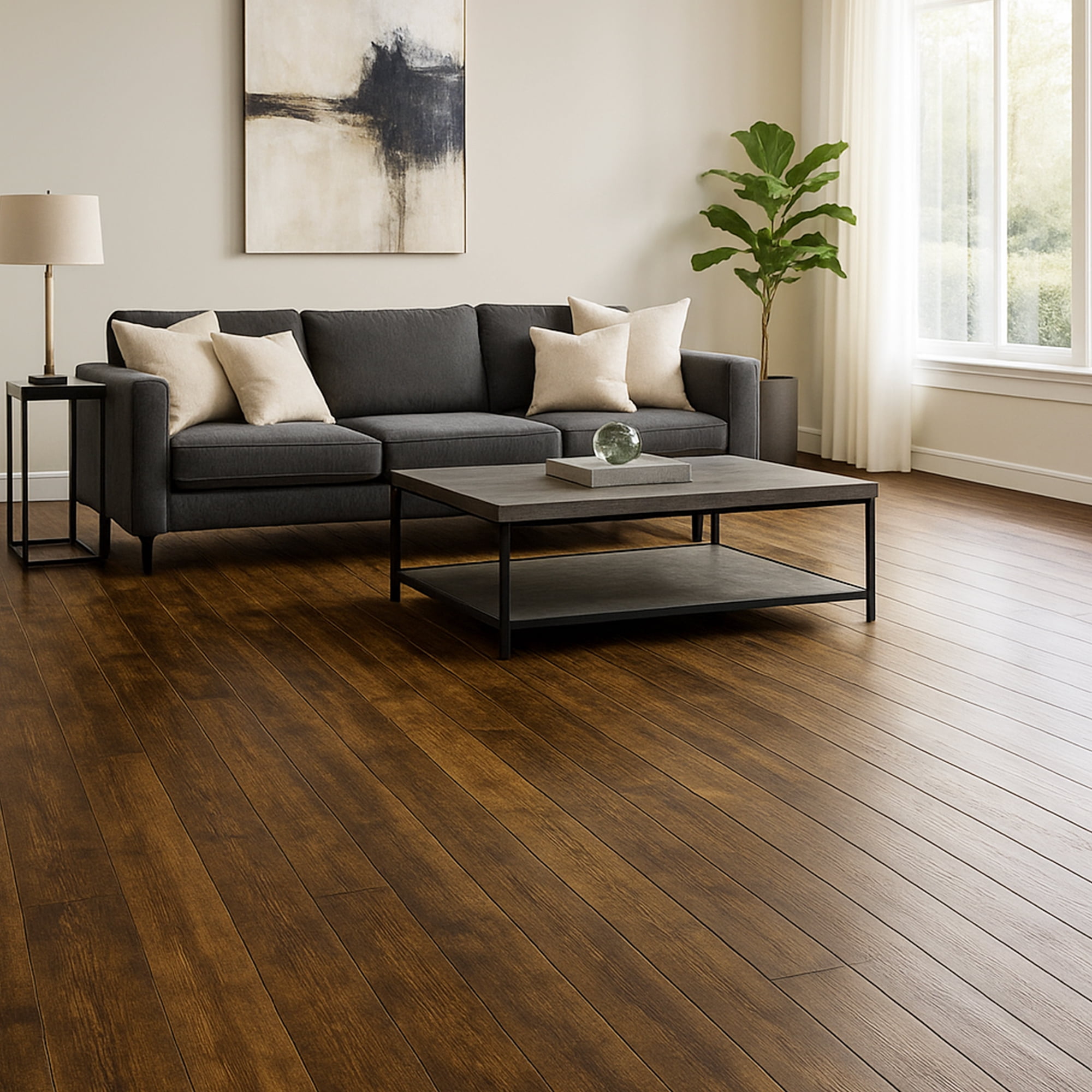6''W x 36''L Peel & Stick, Vinyl Plank Flooring, Wood Grain, Self-adhesive And Waterproof Tile Sticker, DIY Stickers-for Decorating Living Rooms, Bedrooms, Offices,,54pcs (cover 81 Sq. ft)