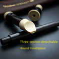 thumbnail image 3 of Clarinete de 8 agujeros sonido agudo C tono Clarinete de 8 agujeros Flauta dulce instrumento musical, 3 of 4