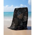thumbnail image 4 of Black Coral Coastal Beach Towels Oversized Super Absorbent, Nautical Starfish Summer Beach Lightweight Bath Towel Quick Dry Sets For Bathroom/Pool/Rv Camping/Beach Play/Gym Room/Picnic 23"x47", 4 of 8