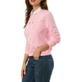 thumbnail image 4 of Allegra K Women's Round Neck Long Sleeves Cute Cat Printed Sweatshirt, 4 of 6