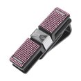 thumbnail image 1 of Clip para gafas de sol de coche Unique Bargains, soporte universal para gafas de sol del parasol, plástico, strass, rosa 10x1.8cm 1 Pcs, 1 of 1