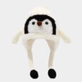 thumbnail image 6 of Leey-World Girls Penguin Knit Hat Boys Cartoon Warm Fuzzy Beanie Winter Fleece Lining Cap with Ear for Toddler Baby Boys and Girls, 6 of 9