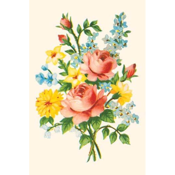 Fancy Flower Arrangement-Fine Art Canvas Print (20" x 30")