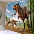 thumbnail image 1 of Tapiz estético con diseño de dinosaurio para pared, 150 x 130 cm, microtela, 1 of 1
