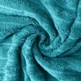 thumbnail image 5 of RIVERSIDE 2 Pack Oversized Bath Sheets 35x70 Soft Quick-Dry 600 GSM Ribbed Cotton Towels - Teal, 5 of 8