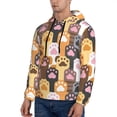 thumbnail image 2 of Hoodies for Men - Cat Paw K Long Sleeve Comfrt Men'S Fashion Hoodies & Sweatshirts, Sweatshirts for Men Hoodies Pullover Clothing Clothes with Pouch, 2 of 7