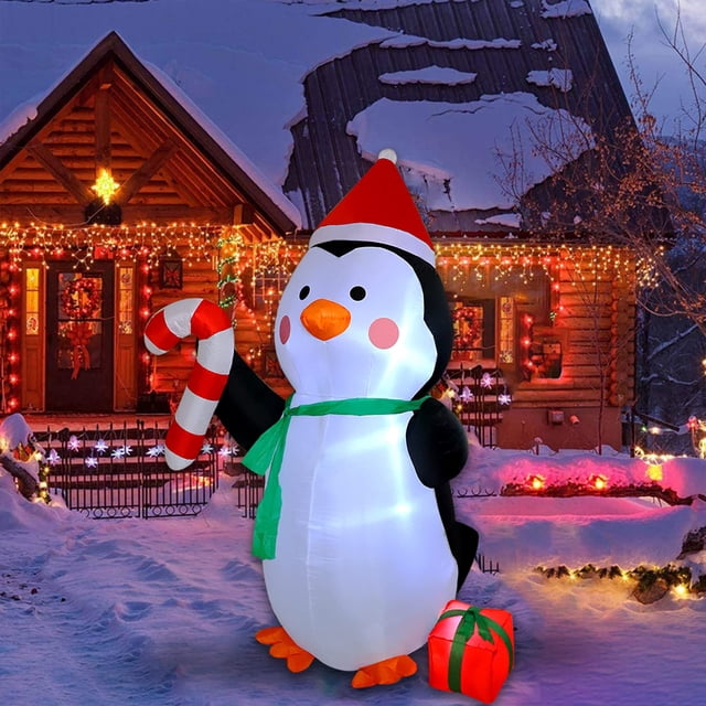Reno inflable navideño MorTime de 8 pies con luces LED