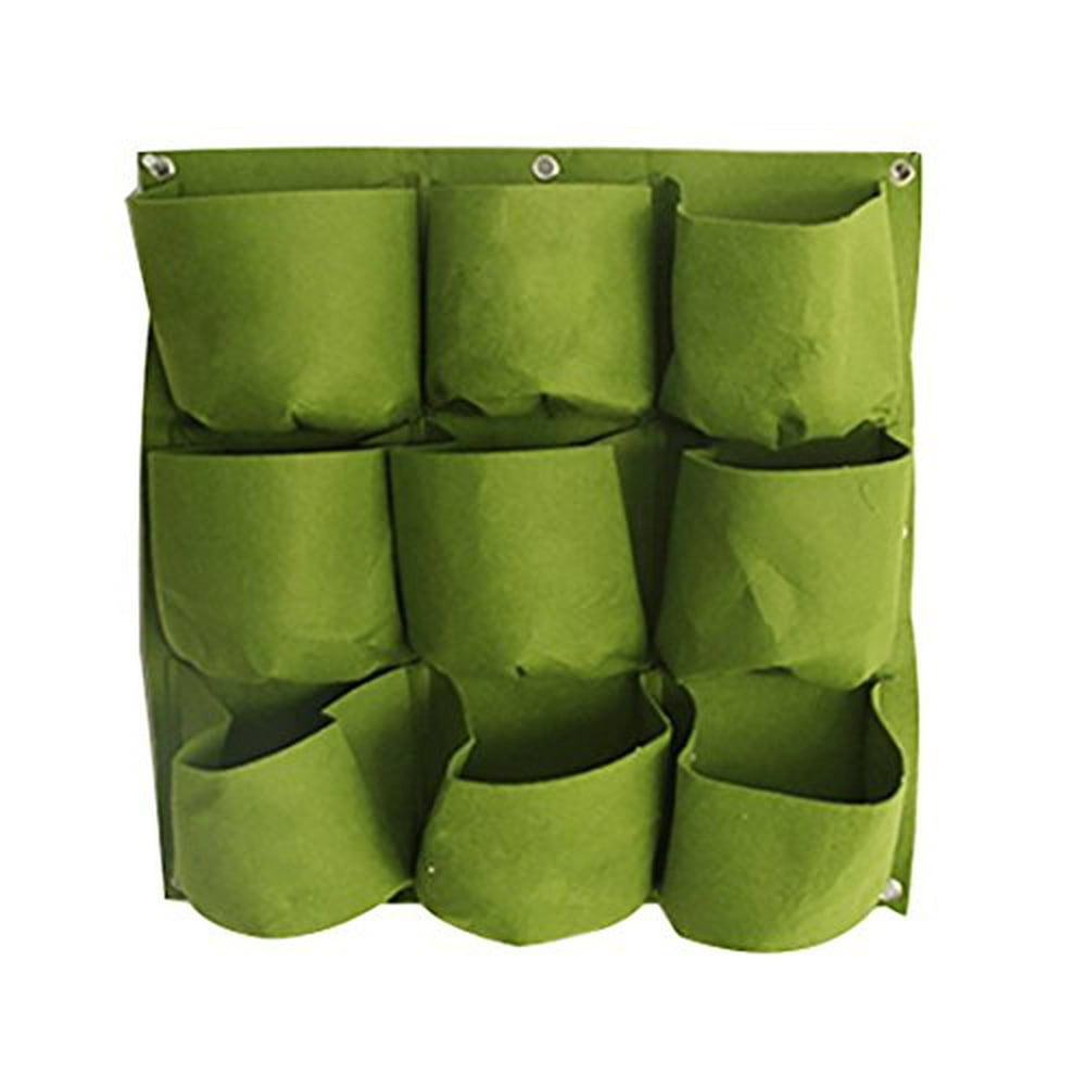 Mr. Garden Wall Hanging Mount Planter Plant Grow Bag 9 Pocket Planter