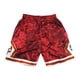 thumbnail image 3 of Bulls Retro Embroidered Drawstring Cropped Basketball Shorts Training Shorts, 3 of 3