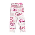 thumbnail image 4 of Fotbe Breast Cancer Pink Ribbons Awareness (2) Women's Pajama Pants,Sleepwear Pants,Pj Bottoms Drawstring And Pockets-XX-Large, 4 of 9