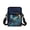 Blue and Gold Butterfly with Floral Pattern, variant on POLERO Shoulder Bags Fall Leaves Lightweight Crossbody Bags for Travel, Polyester with Zipper Crossbody Purse