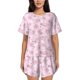 thumbnail image 1 of Fotbe Cute Pig Conjunto de Pijama Estampado para Mujer, 2 Piezas, Ropa de Dormir con Camiseta de Manga Corta y Shorts Suaves-4X-Large, 1 of 6