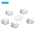thumbnail image 3 of Unique Bargains 25mm Flat Back Round Acrylic Rhinestones, 100 Pack Plastic Circle Gems for Jewelry Making Costume, White, 3 of 6