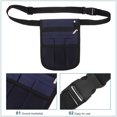 thumbnail image 3 of HEALEEP Nurse Waist Bag for Medical Use Navy Oxford Cloth Multi-Functional Organizer 1Set, 3 of 8