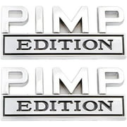2 Pcs Edition Emblem Car Side Rear Front Hood Trunk Door Fender Bumper Metal Badge 3D Decal Sticker Fit for F150 F250