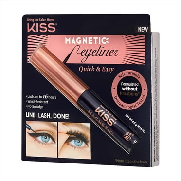 KISS Biotin Infused Magnetic Eyeliner, Black, 0.16 oz.