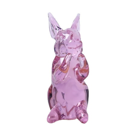 Garden Statue Outdoor Glass Bunny Ornaments Creative Birthday Gift Glass Animal Table Top Decoration Bedroom Decoration Gifts Sets Women