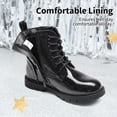 thumbnail image 3 of Botas DREAM PAIRS KBO211 para Niños, Botines de Combate Negros Talla 8, 3 of 6