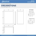 thumbnail image 6 of Dreamline WKDS623684XTS00 Dreamstone 84" High X 62" Wide Acrylic Alcove Shower Wall Kit -, 6 of 6