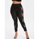 thumbnail image 4 of Más el tamaño de la mariposa de Halloween Esqueleto de impresión leggings Rosegal Leggings de talla grande, 4 of 5