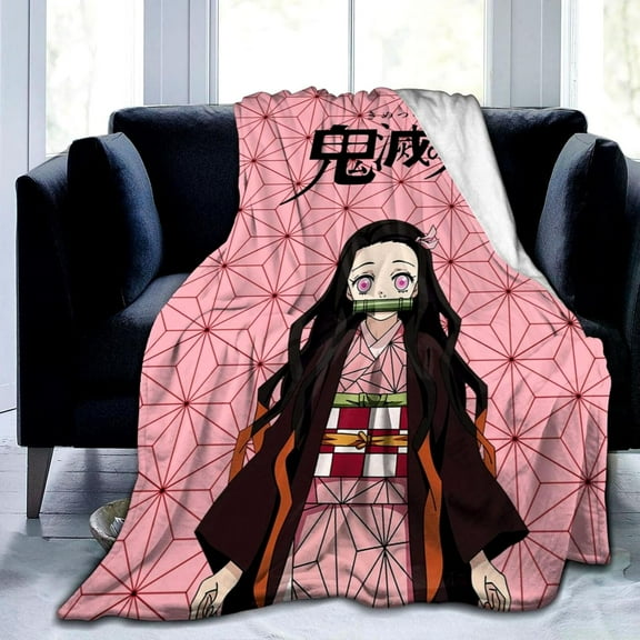 Anime Blanket Super Soft Flannel Throw Blanket Lightweight Warm Cozy Blankets Gifts for Kids Adults 40"x50"