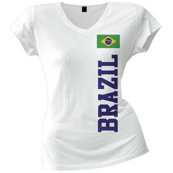 World Cup Brazil Juniors V-Neck T-Shirt - 2X-Large