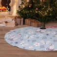 thumbnail image 2 of Cauagu 30" Christmas Tree Skirt Blue Butterfly Pattern Christmas Tree Decorations Tree Mat for Xmas Decorations Occasion Holiday Home Decor -30", 2 of 7