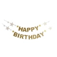 thumbnail image 1 of Conjunto de tarjetas de papel doradas Cateissary 16,4 pies decoraciones de cumpleaños, 1 of 6